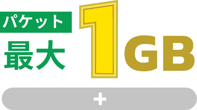 パケット最大1GB + 7周年記念賞品が抽選で当たる!