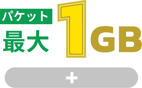 パケット最大1GB + 7周年記念賞品が抽選で当たる!