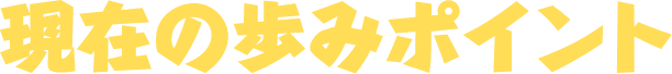 現在の歩みポイント