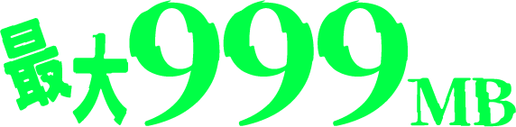 最大999MB