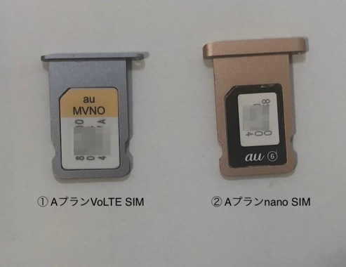 SIMカード／eSIM「au グラティーナKYF42 スマホのSIMをiPhoneで