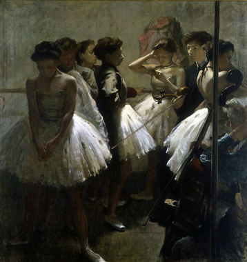 小磯良平「練習場の踊子達」.jpg