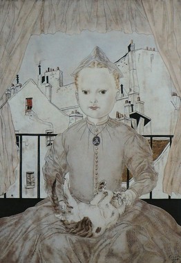 藤田嗣治「猫を抱く少女」.jpg