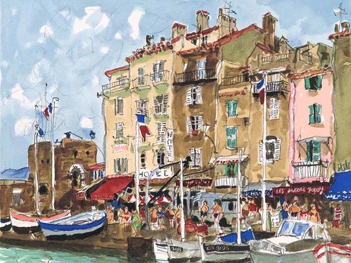 夏 サントロペの港_/_児玉幸雄.jpg