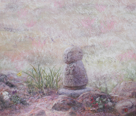 「綾部山梅林とお地蔵さんの風景」_井上晴雄.jpeg