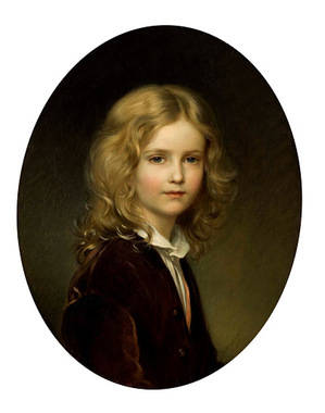 リヒテンシュタイン候フランツ1世、8歳の肖像/ヨーゼフ・ノイゲバウアー.jpg