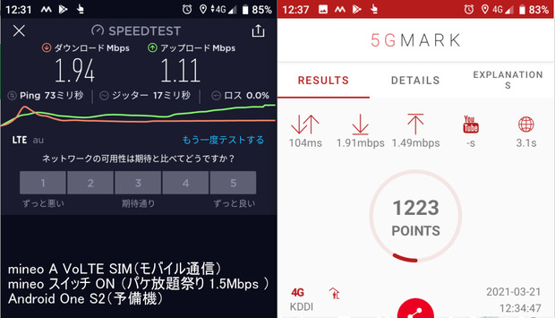 mineo_速度テスト_20210321_パケ放題.png