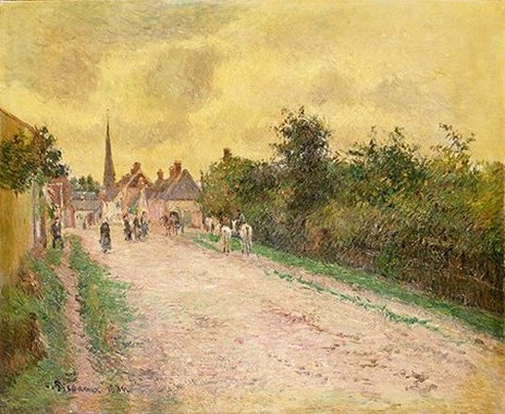 ピサロ「エラニーの村の入口」.jpg