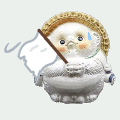 たぬき白_白旗_汗.jpg
