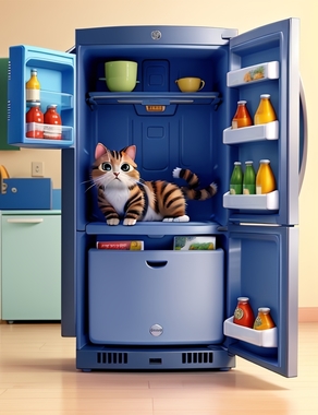 3D_Animation_Style_The_cat_brought_the_refrigerator_0.jpg