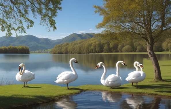 Default_five_swans_lake_1.jpg