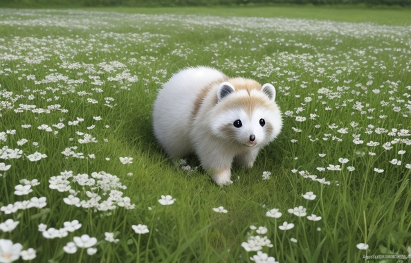 Default_White_tanuki_in_the_clover_field_0.jpg