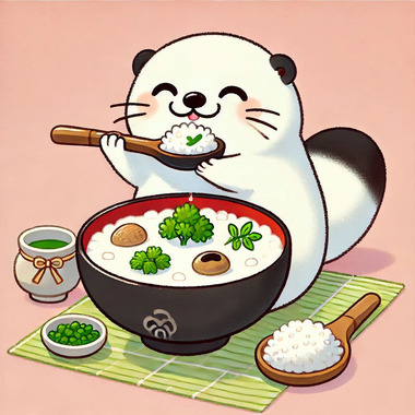 😋七草粥食べよ~と.png
