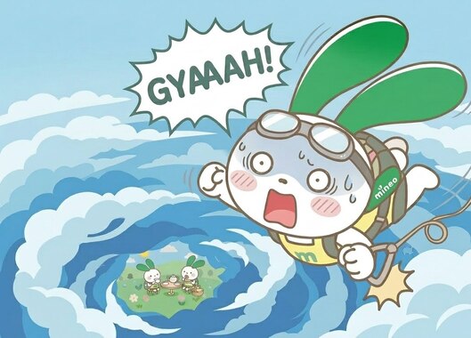 このキャラクターが、スカイダイビングしている。かなりビビってる。_202604132051.jpeg