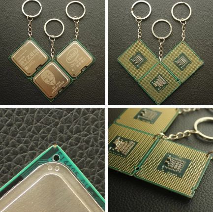 intel - 激レアCPUも！ CPUキーホルダー9個セットの通販 by