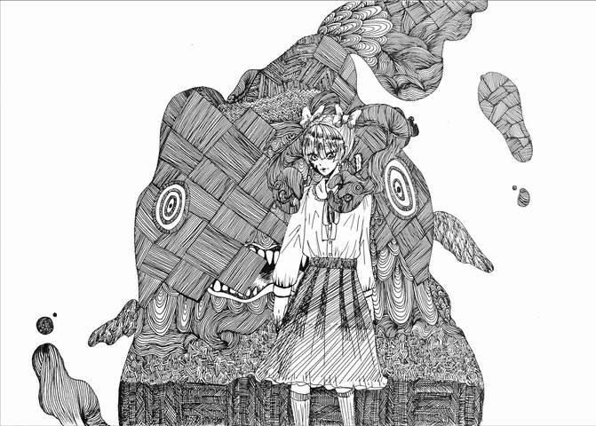 東野健一作  細密画 東野健一作 細密画