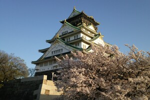 夕日に映える春の大阪城.jpg