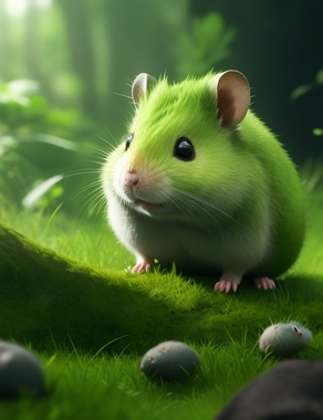 DreamShaper_v7_Green_hamster_Unreal_Engine_1.jpg