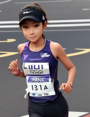 DreamShaper_v7_Yuzurune_a_female_runner_who_completes_the_mara_0.jpg