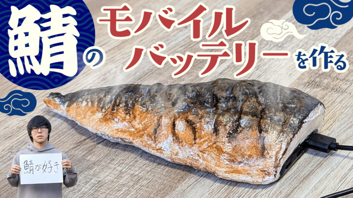 鯖のモバイルバッテリーを作る