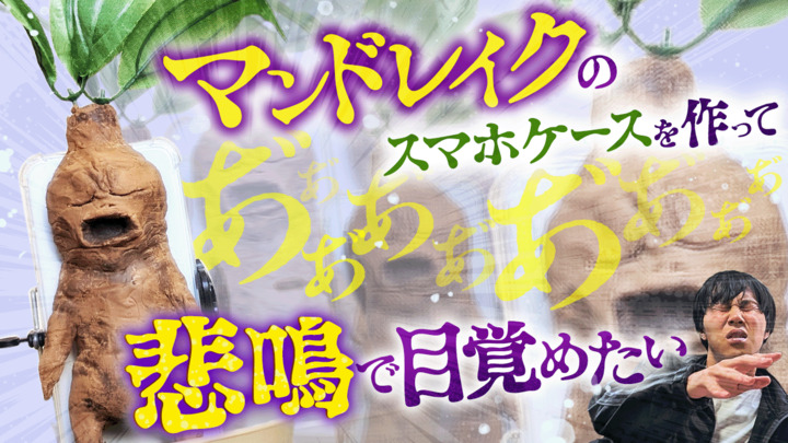 マンドレイクのスマホケースを作って悲鳴で目覚めたい