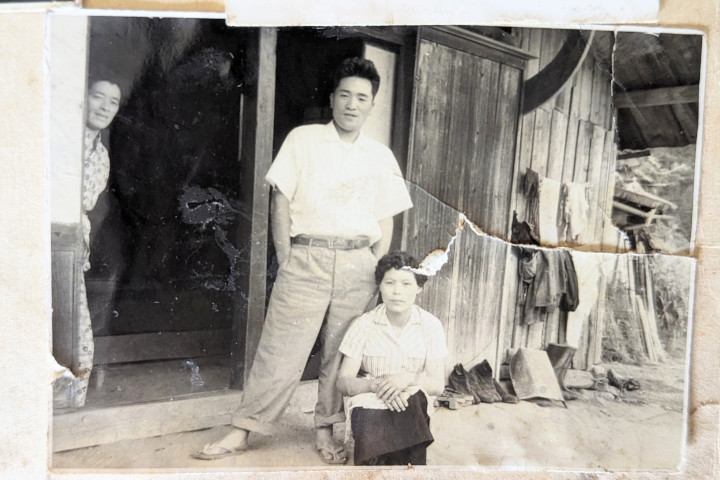若かりしころの祖父と祖母