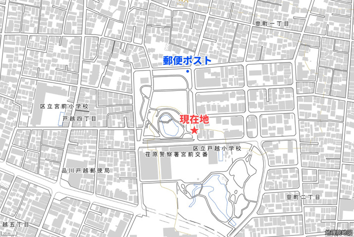 地理院タイルに一部追記して使用