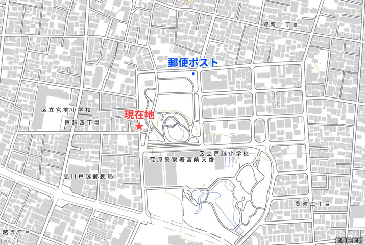 地理院タイルに一部追記して使用