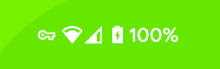 現在のバッテリー容量100％ 