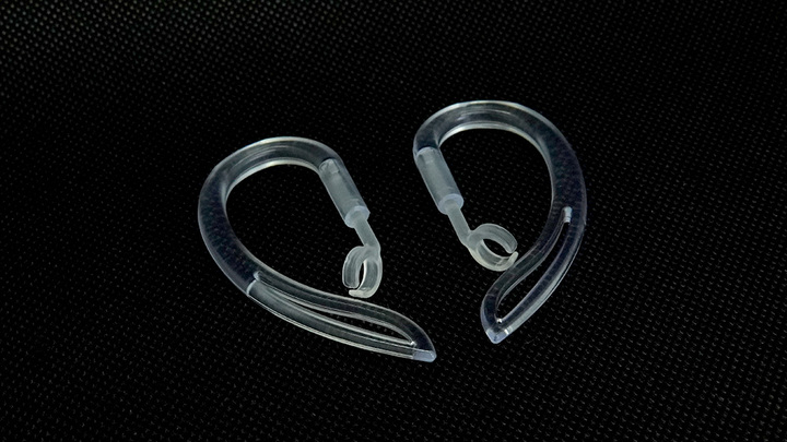 リングにAirPodを装着して使う、耳に沿うイヤーフック