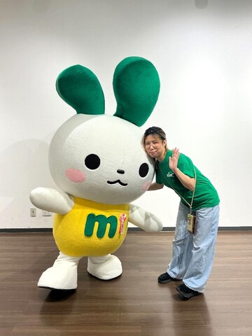 写真撮り放題！これがマイぴょんの決めポーズ