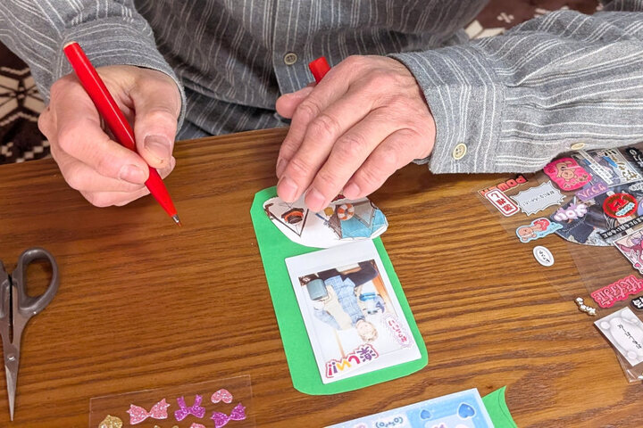 作業中の風景（父）