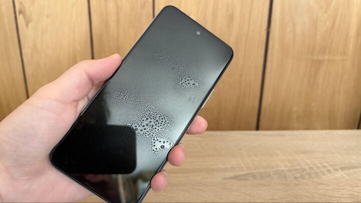 保護フィルム無しのAndroid端末で検証