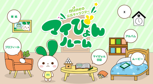 [https://king.mineo.jp/mipyon マイぴょんルーム]