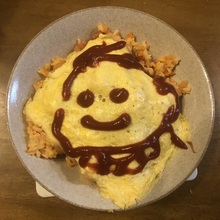 オムライスと猫